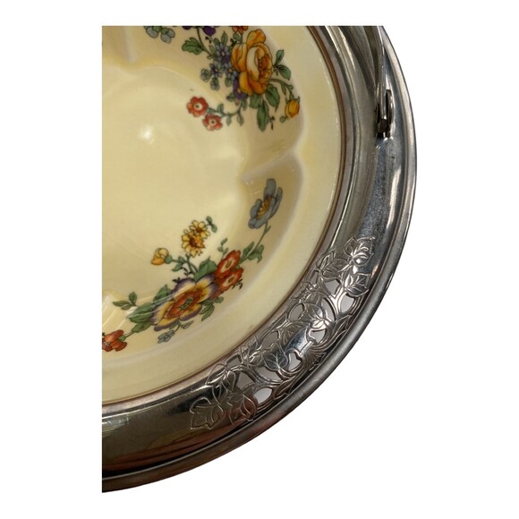 Sebring Pottery Faberware Golden Maize Serving bowl Retro Yellow Orange Flowers - Picture 5 of 9